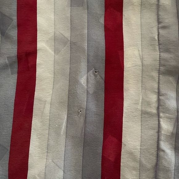 Vintage 70s striped A line dress sz 14 - Picture 7 of 8